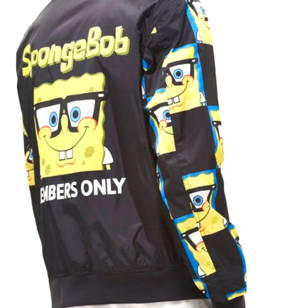 NEW Members Only x Nickelodeon SpongeBob Bomber Jacket